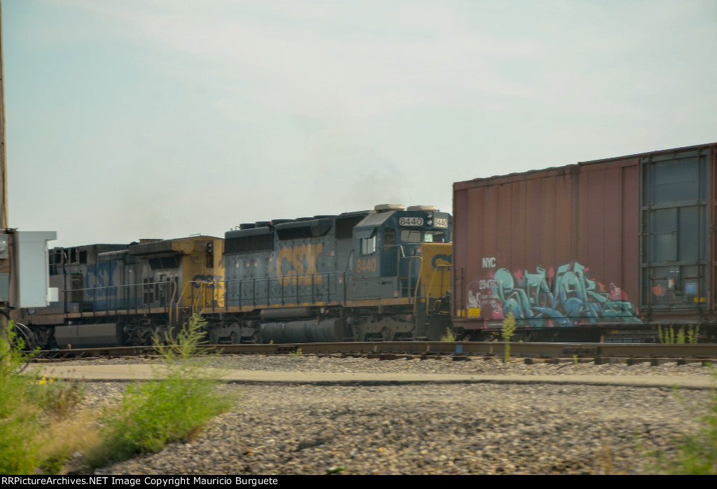 CSX SD40-2 Locomotive in the yard